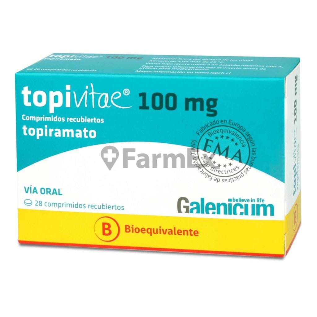 Topivitae 100 mg x 28 comprimidos Farmex-VidaTres-Persistente